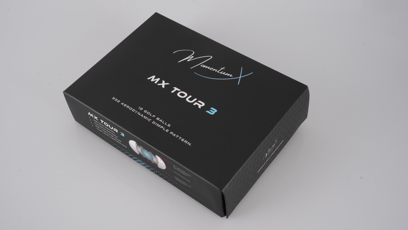 MomentumX MX Tour 3 – Premium 3-Piece Golf Balls (12 Pack)